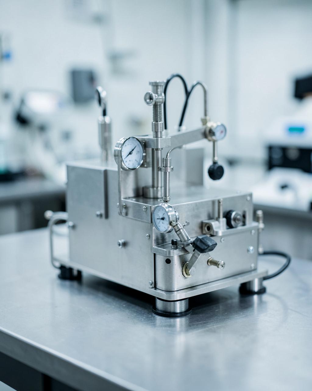 Protein powder and shaker set up for pilot-scale spray drying trials